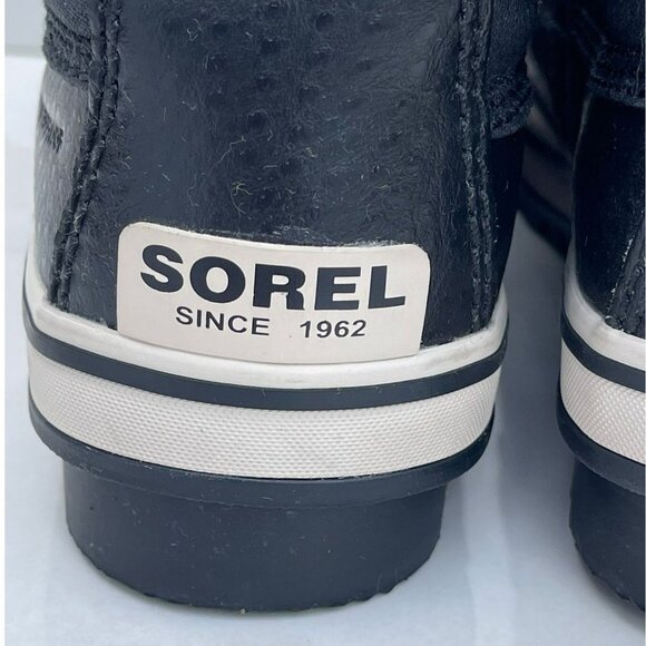 Sorel Girls Tofino II Fur Trim Waterproof Rubber Rain Boots Black Sz 5 - Picture 3 of 12